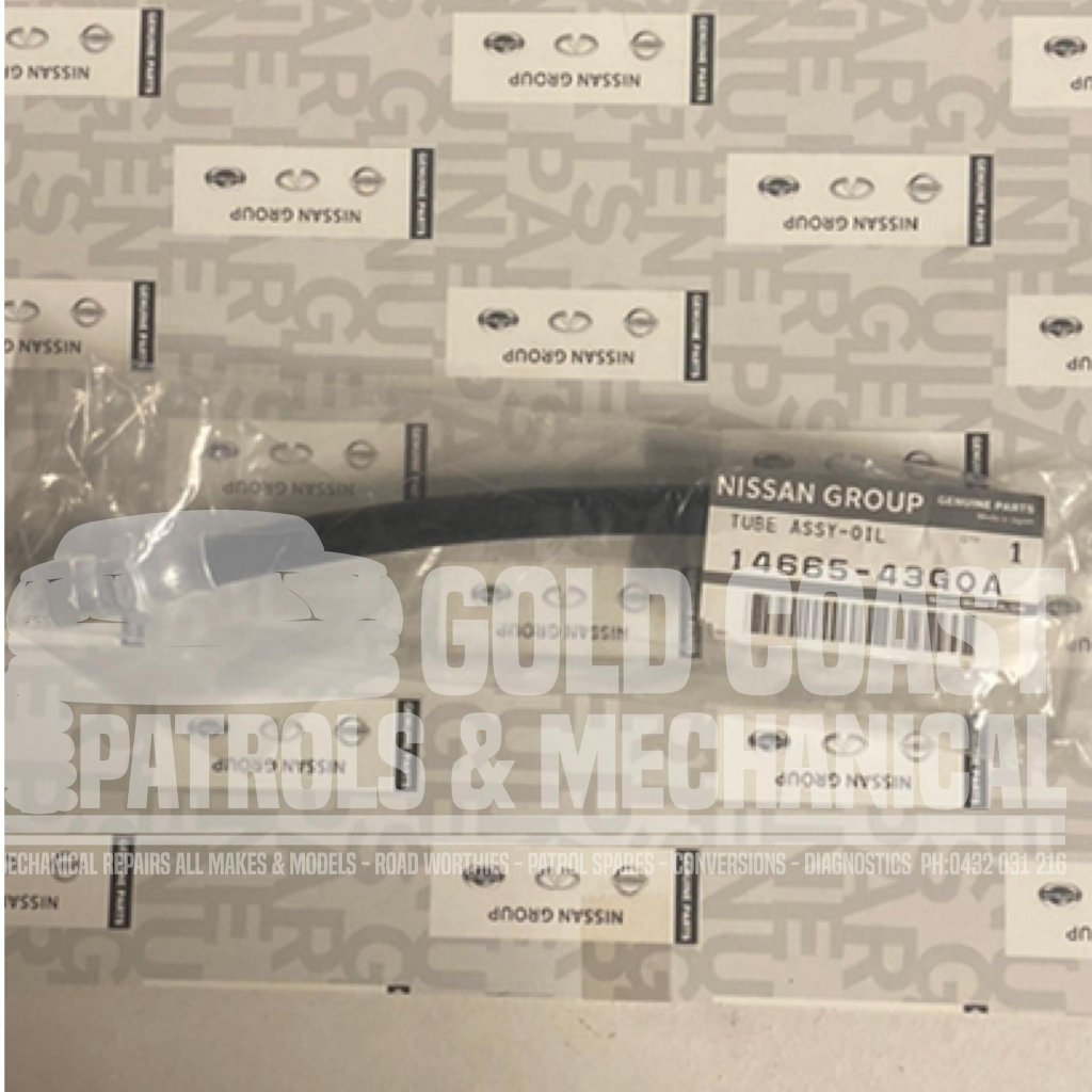 GENUINE NISSAN PATROL GQ TD42 ALTERNATOR VACUUM PUMP OIL FEED HOSE