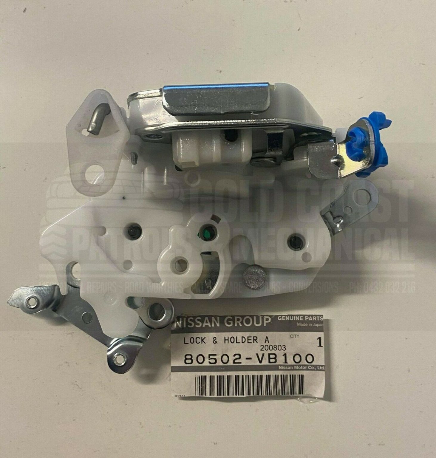 GENUINE NISSAN PATROL GU Y61 RHF DRIVERS DOOR LOCK MECHANISM (80502