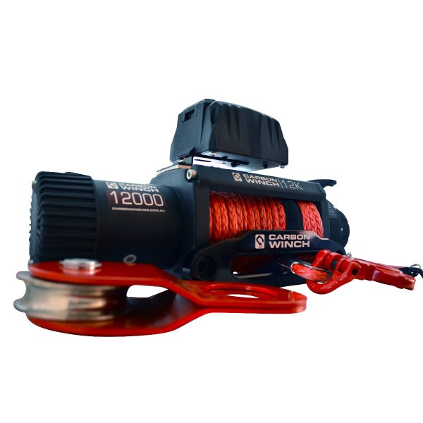 Carbon Winches 12K 12000LB Electric Winch with Synthetic Rope Gold