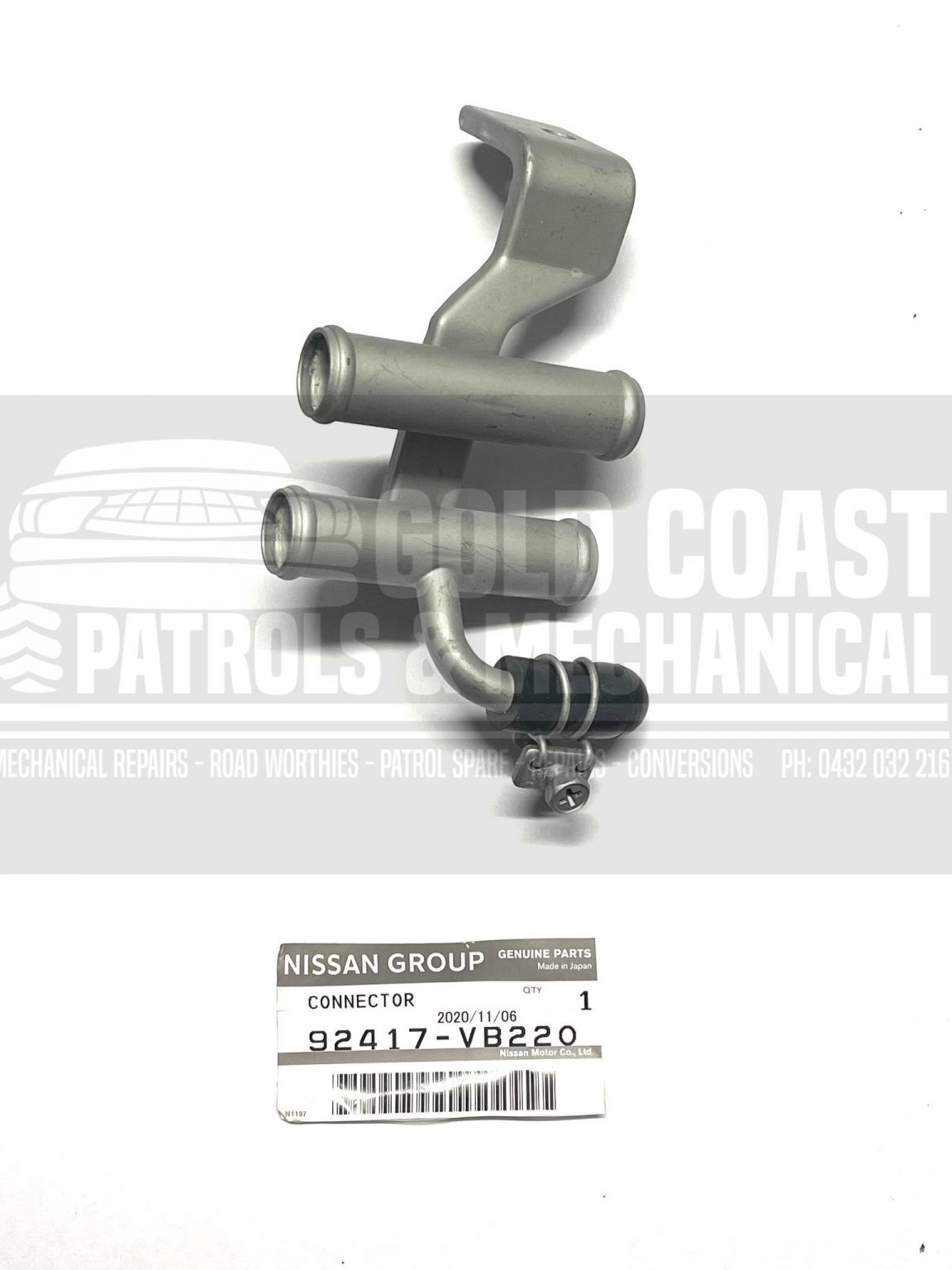 GENUINE NISSAN PATROL GU HEATER CONNECTOR/JOINER (92417VB220) Gold