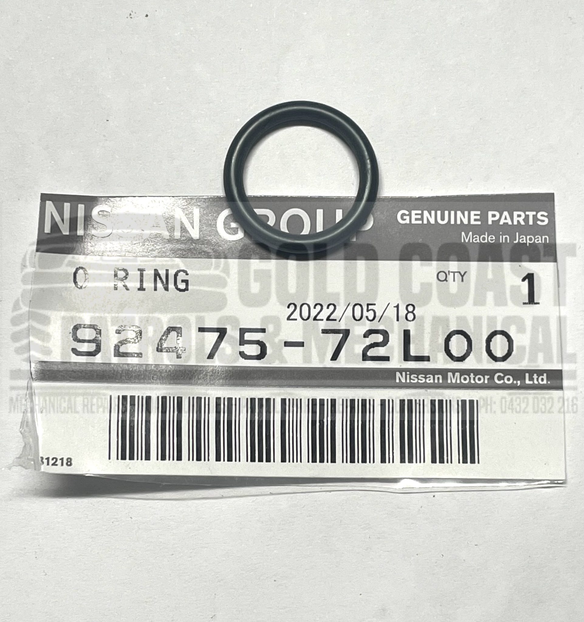 GENUINE NISSAN PATROL GU HEATER CORE PIPE TO TX VALVE LARGE ORING