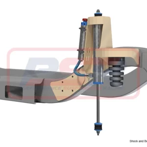 Nissan Patrol GQ-GU Front Raised Shock Tower System 75mm (Weld in)(pin shock mounting)