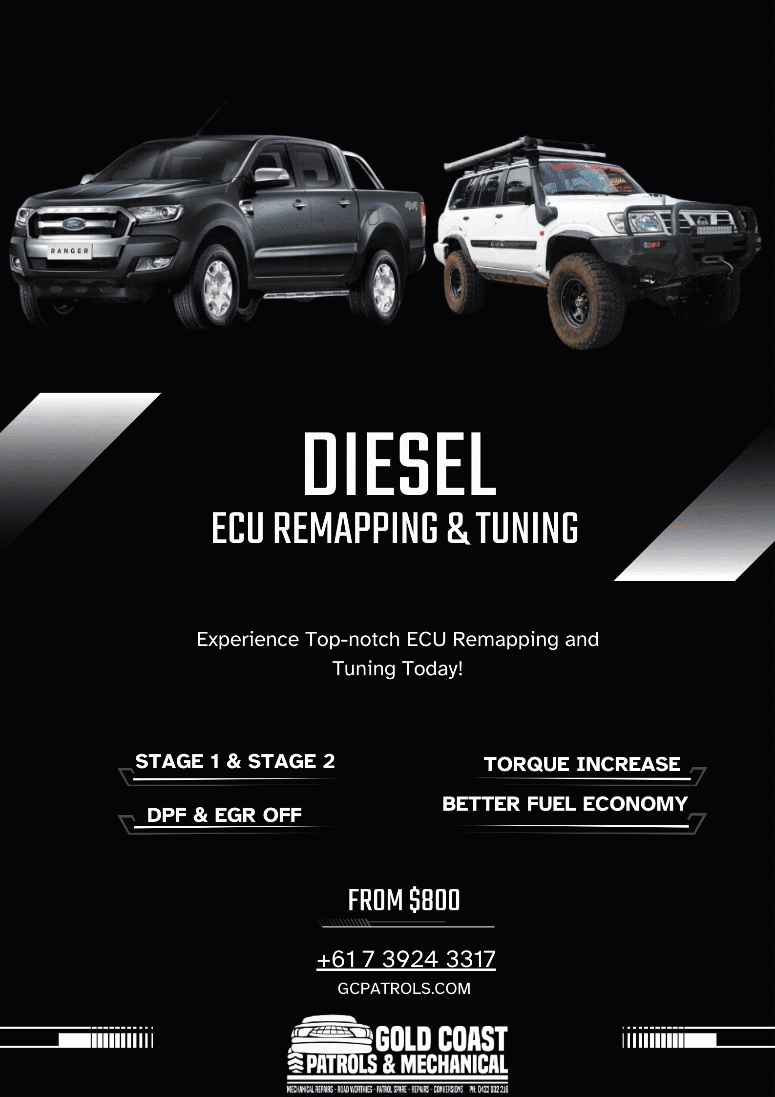 Diesel ECU Remapping & Tuning at GC Patrols - Gold Coast Patrols